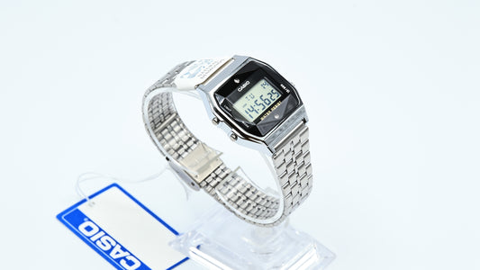 Casio A159WAD-1DF Natural Diamond Digital Classic: A Timepiece that Blends class with Technology
